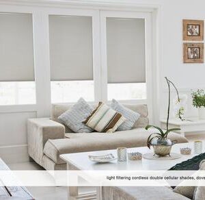 Cordless Double Cellular Shades - Light Filtering